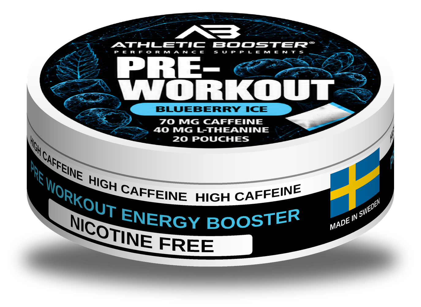ATHLETIC BOOSTER PRE-WORKOUT — Blueberry Ice